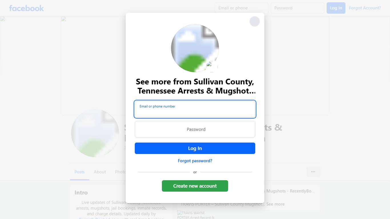 Sullivan County, Tennessee Arrests & Mugshots - RecentlyBooked.com Facebook